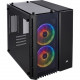 Corsair Crystal 280X Computer Case - Black - Tempered Glass - 2 x 4.72" x Fan(s) Installed - Micro ATX Motherboard Supported - 6 x Fan(s) Supported CC-9011135-WW