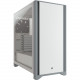 Corsair 4000D Tempered Glass Mid-Tower ATX Case - White - Mid-tower - White - Tempered Glass, Plastic, Steel - 4 x Bay - 2 x 4.72" x Fan(s) Installed - 0 - ATX Motherboard Supported - 17.20 lb - 6 x Fan(s) Supported - 2 x Internal 3.5" Bay - 2 x