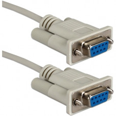 Qvs Null modem cable - DB-9 Female Serial - DB-9 Female Serial - 10ft CC2045-10N