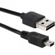 Qvs USB Data Transfer Cable - USB Data Transfer Cable for Smartphone, Storage Drive, Tablet, MP3 Player, Digital Camera, GPS - First End: 1 x Type A Male USB - Second End: 1 x Mini Type B Male USB - 60 MB/s - Black CC2215R-06