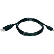 Qvs Micro-USB Sync & Charger High Speed Cable - 3.28 ft USB Data Transfer Cable for PDA, Tablet PC, Camera, Cellular Phone, GPS Receiver - First End: 1 x Type A Male USB - Second End: 1 x Type B Male Micro USB - Black CC2218C-1M