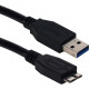 Qvs 6ft USB 3.0/3.1 Micro-USB Sync, Charger and Data Transfer Cable - 6 ft Micro-USB/USB Data Transfer Cable for Smartphone, Solid State Drive, Tablet, Computer, External Hard Drive - First End: 1 x Type A Male USB - Second End: 1 x Type B Male Micro USB 
