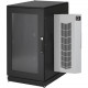Black Box ClimateCab Networking Cabinet with AC - 24U, 6000 BTU M6, 120V - For Server - 24U Rack Height - Floor Standing - Black - Steel, Steel, Plexiglass - 1999.59 lb Maximum Weight Capacity - TAA Compliant - TAA Compliance CC24U6000M631