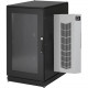 Black Box ClimateCab A/C Cabinet - 24U, 6000 BTU, M6 Square Holes, 230V - For Server, LAN Switch, Patch Panel - 24U Rack Height - Floor Standing - Jet Black - Steel, Plexiglass, Steel, Steel, Steel, Steel - 2000 lb Maximum Weight Capacity - TAA Compliant 