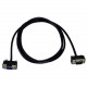 Qvs CC320M1-03 Video Cable - 3 ft Video Cable for Monitor - First End: 1 x 15-pin HD-15 Male VGA - Second End: 1 x 15-pin HD-15 Female VGA - Extension Cable - Shielding - Black - 1 Pack CC320M1-03