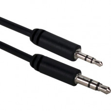 Qvs 6ft 3.5mm Male To 2.5mm Male Headphone Audio Conversion Cable - 6 ft Mini-phone/Sub-mini phone Audio Cable for Smartphone, Tablet, Headphone, Speaker, MP3 Player, PDA - First End: 1 x 3.5mm Male Audio - Second End: 1 x 2.5mm Male Stereo Audio - Black 
