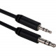 Qvs 6ft 3.5mm Male To 2.5mm Male Headphone Audio Conversion Cable - 6 ft Mini-phone/Sub-mini phone Audio Cable for Smartphone, Tablet, Headphone, Speaker, MP3 Player, PDA - First End: 1 x 3.5mm Male Audio - Second End: 1 x 2.5mm Male Stereo Audio - Black 