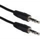 Qvs Speaker Audio Cable - 6 ft Audio Cable - First End: 1 x Mini-phone Male Audio - Second End: 1 x Mini-phone Male Audio - Shielding - Black CC400M-06