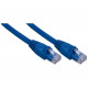 Qvs 3ft CAT6A 10Gigabit Ethernet Blue Patch Cord - 3 ft Category 6a Network Cable for Network Device - First End: 1 x RJ-45 Male Network - Second End: 1 x RJ-45 Male Network - Patch Cable - Blue CC715A-03BL