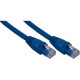 Qvs 100ft CAT6A 10Gigabit Ethernet Blue Patch Cord - 100 ft Category 6a Network Cable for Network Device - First End: 1 x RJ-45 Male Network - Second End: 1 x RJ-45 Male Network - Patch Cable - Blue CC715A-100BL