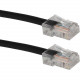 Qvs 200ft CAT6 Gigabit Solid Black Patch Cord With POE Support - 200 ft Category 6 Network Cable for Patch Panel, Network Device, Hub, IP Phone, Surveillance Camera, Access Point - First End: 1 x RJ-45 Male Network - Second End: 1 x RJ-45 Male Network - P