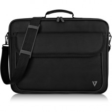 V7 Essential CCK16-BLK-3N Carrying Case (Briefcase) for 16.1" Notebook - Black - 600D Polyester, 210D Polyester Interior - Shoulder Strap - 12" Height x 16" Width x 3.3" Depth CCK16-BLK-3N