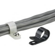 Panduit Cable Clamp - Black - 100 Pack - Nylon 6.6 - TAA Compliance CCS12-S8-C0