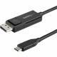 Startech.Com 3.3 ft. (1 m) USB C to DisplayPort 1.2 Cable - Bidirectional - 4K 60Hz - Thunderbolt 3 - USB Type C Adapter Cable (CDP2DP1MBD) - Bidirectional cable lets you connect a USB C (or DP) device to a DisplayPort (or USB C) display - USB-C to DP 1.2