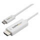 Startech.Com 10ft (3m) USB C to HDMI Cable - 4K 60Hz USB Type C DP Alt Mode to HDMI 2.0 Video Display Adapter Cable -Works w/Thunderbolt 3 - White 10ft/3m USB Type C DP Alt Mode HBR2 to HDMI 2.0 Cable 4K 60Hz/1080p | 7.1 Audio | HDCP 2.2/1.4 - Video Adapt