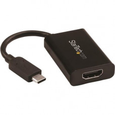 Startech.Com USB C to HDMI 2.0 Adapter 4K 60Hz with 60W Power Delivery Pass-Through Charging - USB Type-C to HDMI Video Converter - Black - Black USB Type C (DP 1.2 Alt Mode) to HDMI 2.0 video display adapter converter 4K 60Hz UHD; HDCP 2.2/1.4 - 60W Powe