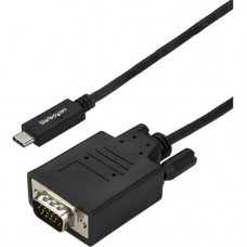 Startech.Com 10ft/3m USB C to VGA Cable - 1080p USB Type C DP Alt Mode to VGA Video Display Adapter Monitor Cable - Works w/ Thunderbolt 3 - Black 10ft/3m USB Type C (DP Alt Mode HBR2) to VGA cable | 2048x1280/1920x1200/1080p 60Hz | EDID/DDC - Video Adapt