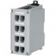 Panduit  IndustrialNet DIN Rail Mount Patch Panel - 8 Port(s) - 8 x RJ-45 - Rock Gray - DIN Rail Mountable - TAA Compliance CDPP8RG