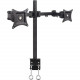 SIIG Articulating Dual Monitor Desk Mount - 13" to 27" - 2 Display(s) Supported - 13" to 27" Screen Support - 22 lb Load Capacity - RoHS, TAA Compliance CE-MT0Q11-S1