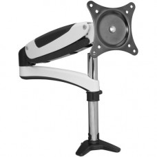 Siig Full-Motion Easy Access Single Monitor Desk Mount - White - 15" to 27" Screen Support - 17.60 lb Load Capacity - RoHS Compliance CE-MT1H12-S1