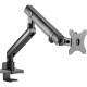 SIIG Mounting Arm for Monitor - 32" Screen Support - 17.60 lb Load Capacity - Black - TAA Compliance CE-MT2T12-S1