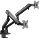 SIIG Mounting Arm for Monitor - 32" Screen Support - 35.20 lb Load Capacity - Black - TAA Compliance CE-MT2U12-S1