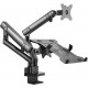 SIIG Mounting Arm for Monitor, Notebook - 32" Screen Support - 27.60 lb Load Capacity - Black CE-MT2V12-S1