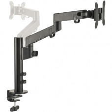 SIIG Single Pole Arm Multi-Angle Replaceable Articulating Monitor Desk Mount - 14" to 30" - Heavy Duty Multi-Adjustable Mount - Up to 17.6lbs CE-MT3D11-S1