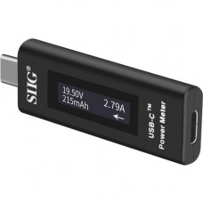 SIIG USB-C Power Meter Tester with Digital Indicator - USB Cable Testing - USB CE-TE0011-S1
