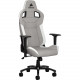 Corsair T3 RUSH Gaming Chair - Gray/White - For Gaming - Fabric, Nylon, Metal, Polyurethane Foam, Memory Foam - Gray, White CF-9010030-WW