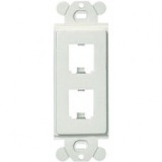 Panduit  PanNet Mini-Com CFG2BL Faceplate Insert - 2 x Socket(s) - 1-gang - Black - TAA Compliance CFG2BL