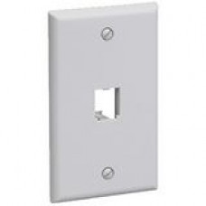 PANDUIT 1 Socket Mini-Com Classic Faceplate - 1 x Socket(s) - 1-gang - White - TAA Compliance CFP1WH