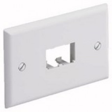 PANDUIT 2 Socket Mini-Com Classic Faceplate - 2 x Socket(s) - 1-gang - Office White CFPH2IW