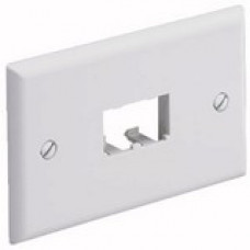 PANDUIT 2 Socket Mini-Com Classic Faceplate - 2 x Socket(s) - 1-gang - White CFPH2WH