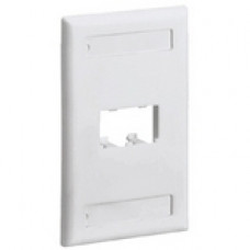 PANDUIT 2 Socket Mini-Com Classic Faceplate - 2 x Socket(s) - 1-gang - Electric Ivory - TAA Compliance CFPL2EIY