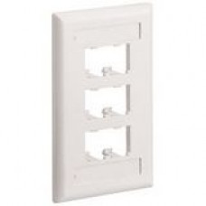 PANDUIT 6 Socket Mini-Com Classic Faceplate - 6 x Socket(s) - 1-gang - Off-white - TAA Compliance CFPL6IWY