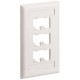 PANDUIT 6 Socket Mini-Com Classic Faceplate - 6 x Socket(s) - 1-gang - Off-white - TAA Compliance CFPL6IWY