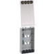 Panduit CFPWR4CIG Faceplate - 4 x Total Number of Socket(s) - 1-gang - International Gray, Clear - Polycarbonate - TAA Compliance CFPWR4CIG