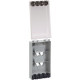 Panduit  PanNet Mini-Com CFPWR4CL Faceplate - 4 x Total Number of Socket(s) - 1-gang - Clear - Polycarbonate - TAA Compliance CFPWR4CL