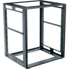 Middle Atlantic Products CFR Series Rack, CFR-8-18 - 19" 8U Wide x 18" Deep - Black Powder Coat - Steel - 250 lb x Maximum Weight Capacity CFR-8-18