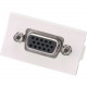 Panduit D-Subminature Module - 1 Pack - 1 x HD-15 Female VGA - 1 x HD-15 Female VGA - Arctic White - TAA Compliance CHD15HDCAWY