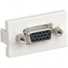 Panduit D-Subminature Module - 1 Pack - 1 x HD-15 Female VGA - 1 x HD-15 Female VGA - International Gray - TAA Compliance CHD15HDCIGY