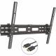 Barkan Wall Mount for TV - Black - 13" to 80" Screen Support - 132 lb Load Capacity - 75 x 75, 600 x 400 VESA Standard - 1 CHD410.B