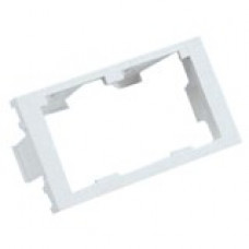 Panduit Mini-Com 2 Sockets Faceplate Insert - 2 x Total Number of Socket(s) - White - TAA Compliance CHF2MWH-X