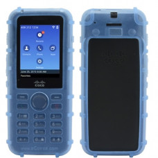 zCover HealthCare Back Open Silicone Case for Cisco 8821/8821-EX - For IP Phone - Blue - Rubberized - Silicone CI821BCL