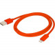 Urban Factory Lightning Cable - 3.28 ft Lightning/USB Data Transfer Cable for iPhone, iPod, iPad - First End: 1 x Type A Male USB - Second End: 1 x Lightning Male Proprietary Connector - MFI - Red CID04UF
