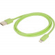 Urban Factory Lightning Cable - 3.28 ft Lightning/USB Data Transfer Cable for iPhone, iPod, iPad - First End: 1 x Type A Male USB - Second End: 1 x Lightning Male Proprietary Connector - MFI - Green CID05UF