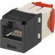 Panduit Network Connector - 24 Pack - 1 x RJ-45 Female - Black - TAA Compliance CJ5E88TGBL-24