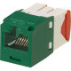 Panduit Mini-Com Cat.5e Network Connector - 24 Pack - 1 x RJ-45 Male - Green - TAA Compliance CJ5E88TGGR-24