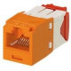 PANDUIT Mini-Com TX-5e Modular Insert - RJ-45 - RoHS, TAA Compliance CJ5E88TGOR